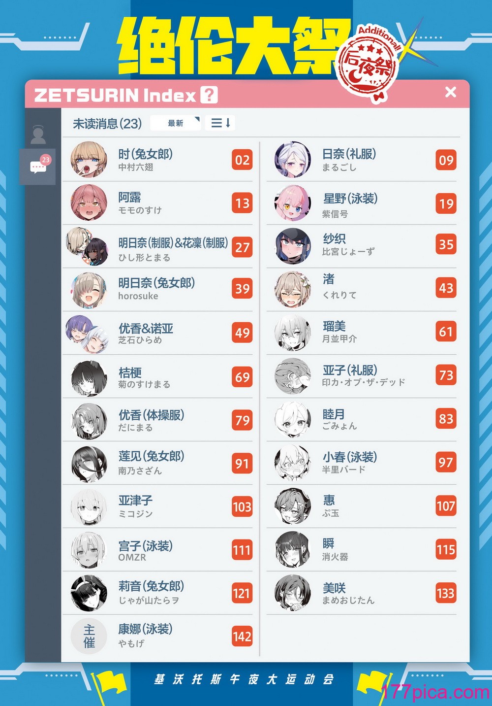 [角砂糖 (よろず)] ブルアカイチャラブエロ合同「絶倫大祭 後夜祭」(ブルーアーカイブ)｜蔚蓝档案浓密恩爱エロ合同「绝伦大祭 后夜祭」[DL版][152P]-第1章-图片2
